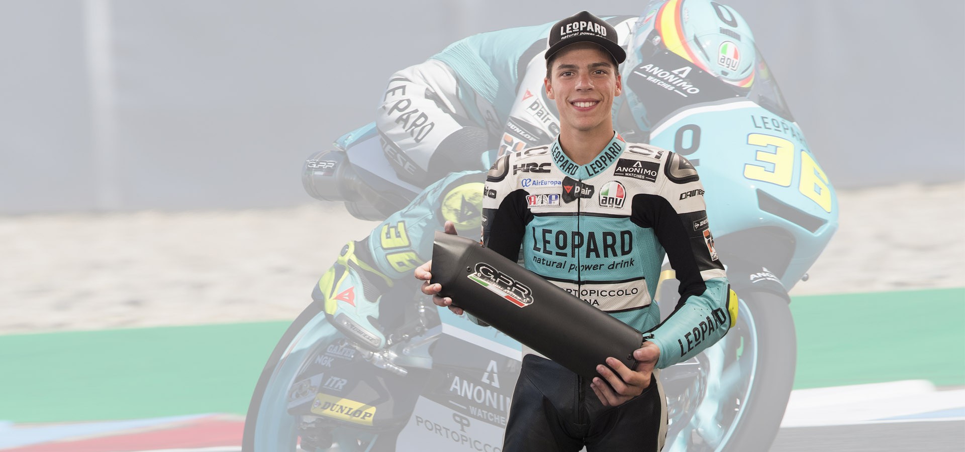 <B>JOAN MIR</B><BR>CHAMPIONNAT DU MONDE MOTO3<BR>ÉQUIPE LEOPARDO 2017