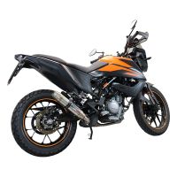 Pot echappement compatible avec Ktm Adventure 390 2020-2020, Deeptone Inox, Pot échappement racing, avec les tuyaux de liaison et dbkiller, article sans homologation 