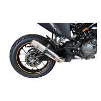 Pot echappement compatible avec Ktm Adventure 390 2020-2020, Deeptone Inox, Pot échappement racing, avec les tuyaux de liaison et dbkiller, article sans homologation 