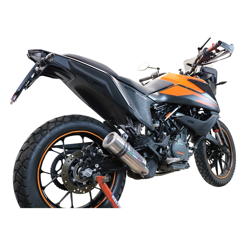 Pot echappement compatible avec Ktm Adventure 390 2020-2020, M3 Inox , Pot échappement racing, avec les tuyaux de liaison et dbkiller, article sans homologation 