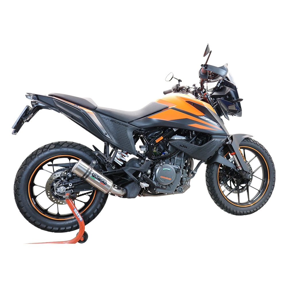 Pot echappement compatible avec Ktm Adventure 390 2020-2020, M3 Inox , Pot échappement racing, avec les tuyaux de liaison et dbkiller, article sans homologation 