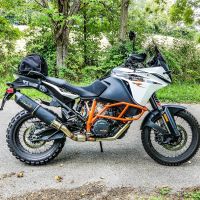 Pot echappement compatible avec Ktm Lc 8 Adventure 1090 2017-2020, Furore Evo4 Nero, Échappement légal, homologué,silencieux avec db killer amovible et tuyau de liaison spécifique 