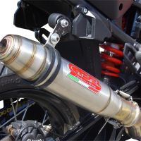 Pot echappement compatible avec Ktm LC 8 Super Adventure 1290 - S - R - T 2017-2020, Deeptone Inox, Échappement légal, homologué,silencieux avec db killer amovible et tuyau de liaison spécifique 