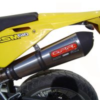 GPR pot echappement compatible avec  Swm Motorcycles RS 650 R  2017-2018, New Grand Prix Evo Titanium, Pot échappement homologué et légal, silencieux avec mi-collecteur, db killer amovible et catalyseur 
