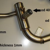 Pot echappement compatible avec Aprilia Mana 850 Gt 2007-2016, Satinox, Pot échappement homologué et légal, silencieux avec mi-collecteur y db killer amovible 
