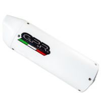 GPR pot echappement compatible avec  Bmw R 1200 Gs -Adventure 2013-2013, Albus Ceramic, Homologué et légal, système d'échappement complet, avec db killer amovible 