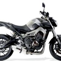 Pot echappement compatible avec Yamaha Mt-09 Tracer 900 2015-2016, Albus Ceramic, Homologué et légal, système d'échappement complet avec catalyseur et db killer amovible 