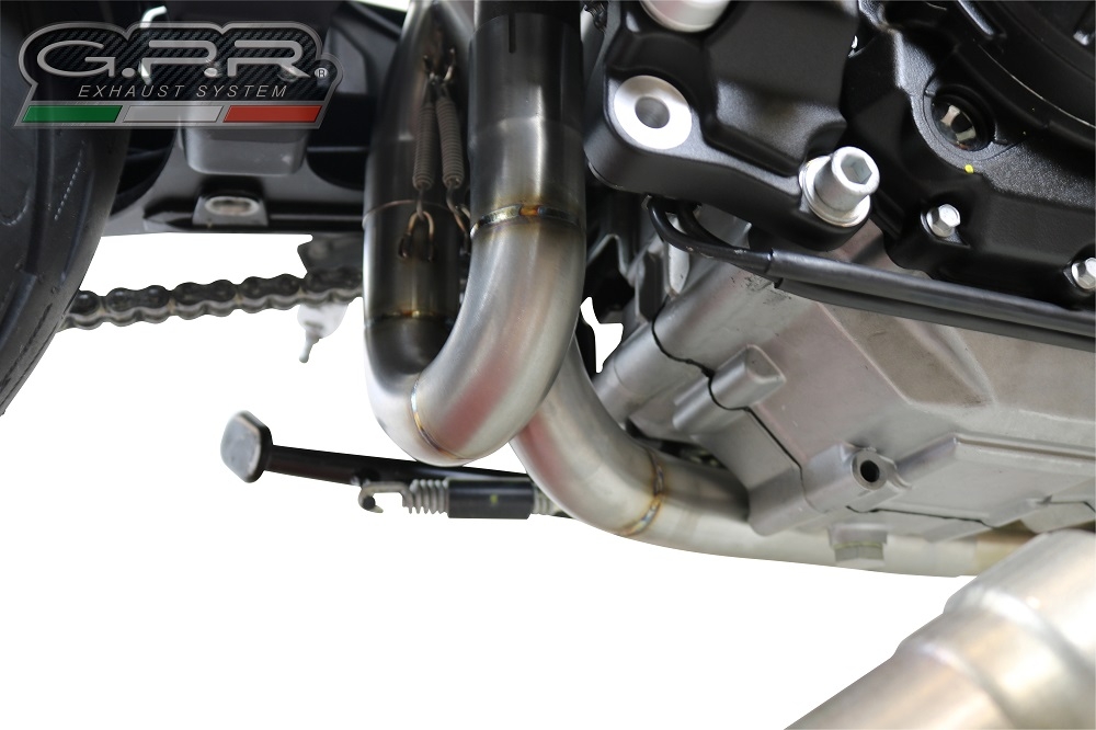 Pot echappement compatible avec Aprilia Shiver 900 2017-2020, Decatalizzatore, Suppresseur de cataliseu, décatalyseurr, article sans homologation 