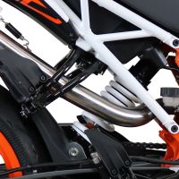 Pot echappement compatible avec Ktm Duke 250 2017-2020, Albus Evo4, Pot Échappement slip-on homologué, légal, avec db killer amovible, tuyau de liaison et catalyseur 