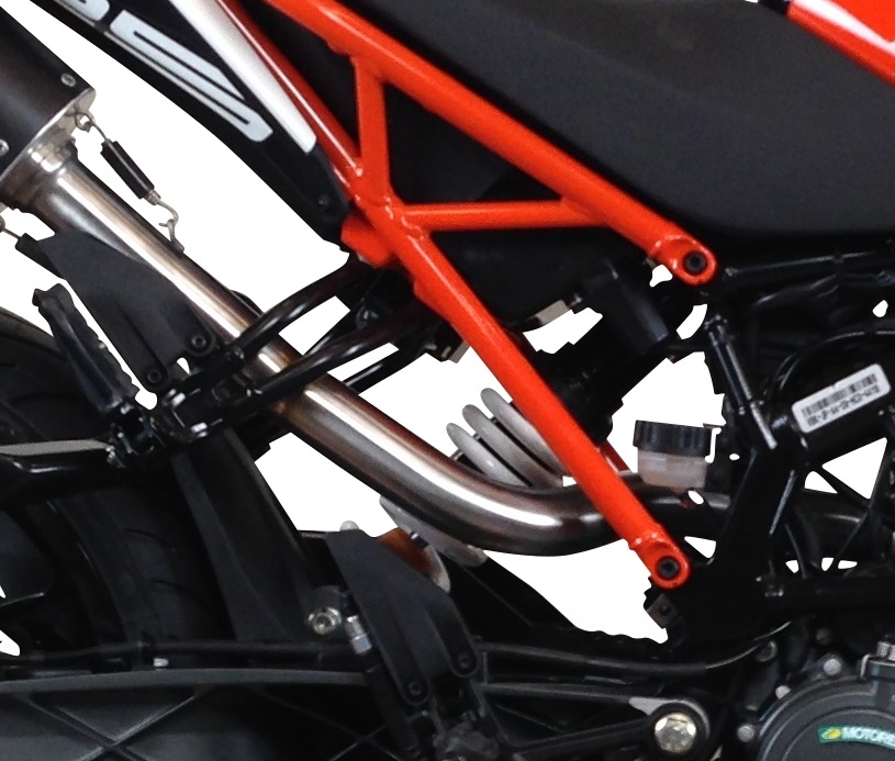 Pot echappement compatible avec Ktm Duke 390 2017-2020, M3 Black Titanium, Échappement légal, homologué,silencieux avec catalyseur, db killer amovible et tuyau de liaison spécifique 