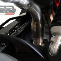 Pot echappement compatible avec Aprilia Dorsoduro 750 2008-2016, Decatalizzatore, Suppresseur de cataliseu, décatalyseurr, article sans homologation 