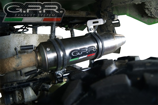 Pot echappement compatible avec Artic Cat Trv 700 2012-2016, Deeptone Atv, Échappement légal, homologué,silencieux avec db killer amovible 