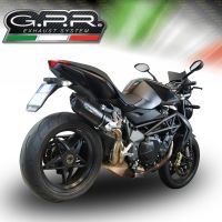 Pot echappement compatible avec Mv Agusta Brutale 1090 R-RR 2010-2016, Furore Nero, Échappement légal, homologué,silencieux avec db killer amovible et tuyau de liaison spécifique 