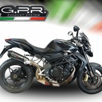 GPR pot echappement compatible avec  Mv Agusta Brutale 1090 R-RR  2010-2016, New Grand Prix Evo Poppy, Échappement légal, homologué,silencieux avec db killer amovible et tuyau de liaison spécifique 