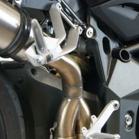 Pot echappement compatible avec Mv Agusta Brutale 990 R 2010-2011, M3 Titanium Natural, Échappement légal, homologué,silencieux avec db killer amovible et tuyau de liaison spécifique 