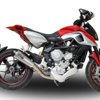 GPR pot echappement compatible avec  Mv Agusta Rivale - Stradale 800 2014-2016, New Grand Prix Evo Titanium, Échappement légal, homologué,silencieux avec db killer amovible et tuyau de liaison spécifique 