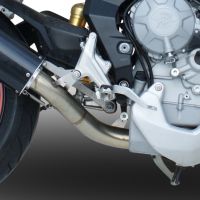 GPR pot echappement compatible avec  Mv Agusta Rivale - Stradale 800 2014-2016, Albus Ceramic, Échappement légal, homologué,silencieux avec db killer amovible et tuyau de liaison spécifique 