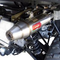 Pot echappement compatible avec Polaris Sportsman 800 X2 2007-2010 2007-2010, Deeptone Atv, Échappement légal, homologué,silencieux avec db killer amovible 
