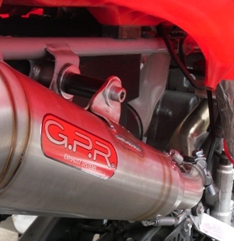 Pot echappement compatible avec Honda Trx 400 Sportrax EX 1999-2014, Powercone Evo, Échappement légal, homologué,silencieux avec db killer amovible et tuyau de liaison spécifique 