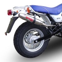 Pot echappement compatible avec Suzuki Rv 125 Van Van 2003-2017, Deeptone Inox, Pot Échappement slip-on homologué, légal, avec db killer amovible, tuyau de liaison et catalyseur 