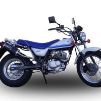Pot echappement compatible avec Suzuki Rv 125 Van Van 2003-2017, Furore Nero, Pot Échappement slip-on homologué, légal, avec db killer amovible, tuyau de liaison et catalyseur 