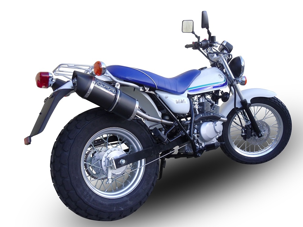 Pot echappement compatible avec Suzuki Rv 125 Van Van 2003-2017, Furore Nero, Pot Échappement slip-on homologué, légal, avec db killer amovible, tuyau de liaison et catalyseur 