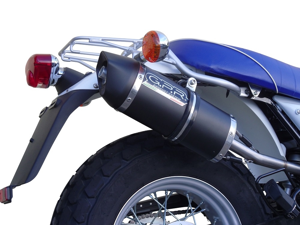 Pot echappement compatible avec Suzuki Rv 125 Van Van 2003-2017, Furore Nero, Pot Échappement slip-on homologué, légal, avec db killer amovible, tuyau de liaison et catalyseur 