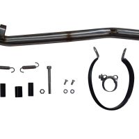 Pot echappement compatible avec Suzuki Rv 200 Van Van 2016-2017, Satinox , Échappement légal, homologué,silencieux avec db killer amovible et tuyau de liaison spécifique 