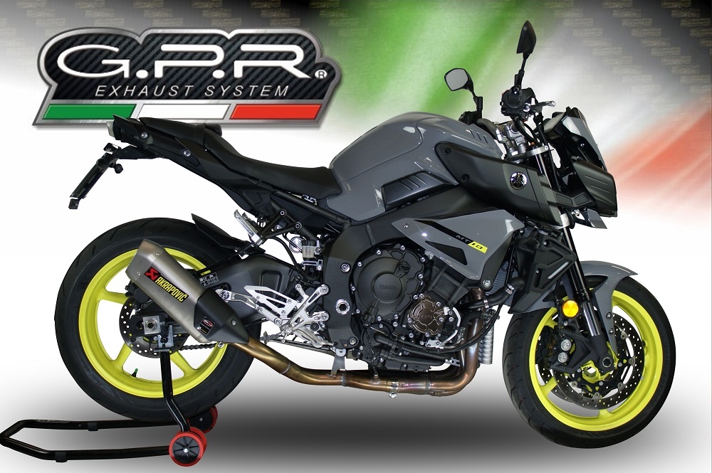 Pot echappement compatible avec Yamaha Mt-10 2016-2024, Decatalizzatore, Suppresseur de cataliseu, décatalyseurr, article sans homologation 