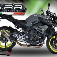 Pot echappement compatible avec Yamaha Mt-10 2016-2024, Decatalizzatore, Suppresseur de cataliseu, décatalyseurr, article sans homologation 