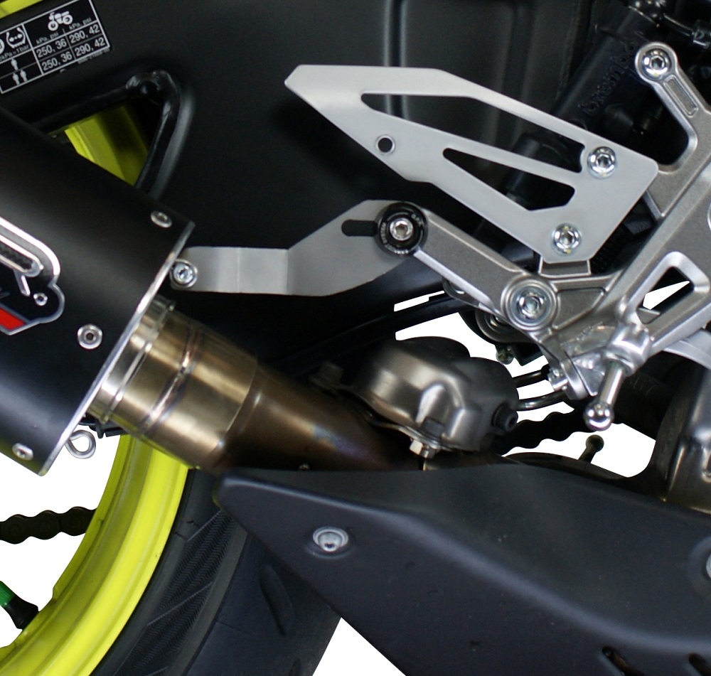 Pot echappement compatible avec Yamaha Mt-10 2016-2024, M3 Poppy , Échappement légal, homologué,silencieux avec db killer amovible et tuyau de liaison spécifique 