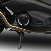 Pot echappement compatible avec Yamaha T-Max 530 2017-2021, Furore Evo4 Nero, Homologué et légal, système d'échappement complet avec catalyseur et db killer amovible 