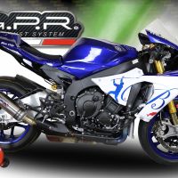 Pot echappement compatible avec Yamaha Yzf R1-R1-M 2017-2019, M3 Inox , Échappement légal, homologué,silencieux avec db killer amovible et tuyau de liaison spécifique 