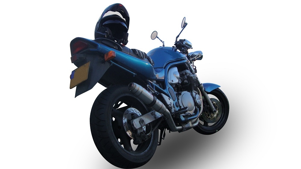 Pot echappement compatible avec Suzuki Gsf 650 Bandit - S 2005-2006, Deeptone Inox, Échappement légal, homologué,silencieux avec db killer amovible et tuyau de liaison spécifique 