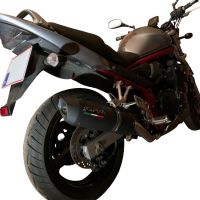 Pot echappement compatible avec Suzuki Gsf 1200 Bandit - S 2005-2006, Furore Nero, Pot Échappement slip-on homologué, légal, avec db killer amovible, tuyau de liaison et catalyseur 