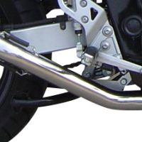 Pot echappement compatible avec Suzuki Gsx 600 F 1998-2005, Satinox , Échappement légal, homologué,silencieux avec db killer amovible et tuyau de liaison spécifique 