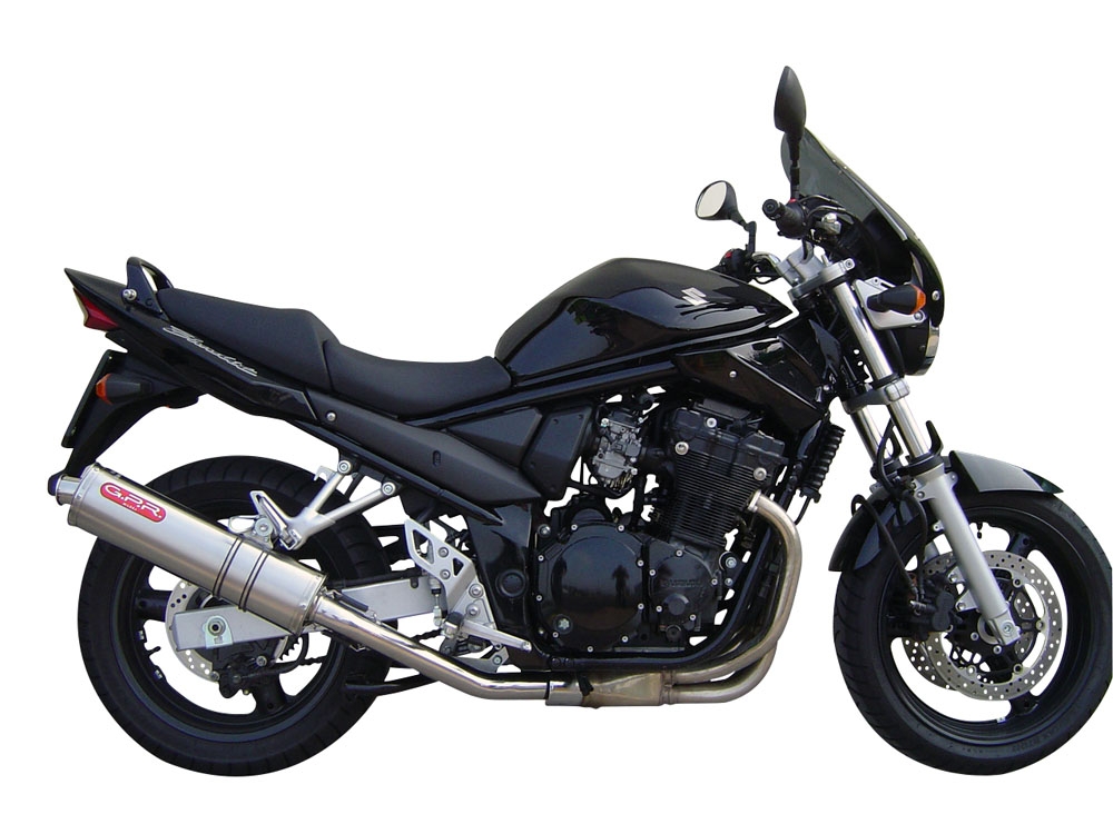 Pot echappement compatible avec Suzuki Gsf 600 Bandit - S 1995-2005, Trioval, Échappement légal, homologué,silencieux avec db killer amovible et tuyau de liaison spécifique 