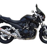Pot echappement compatible avec Suzuki Gsf 600 Bandit - S 1995-2005, Trioval, Échappement légal, homologué,silencieux avec db killer amovible et tuyau de liaison spécifique 