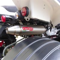 Pot echappement compatible avec Beeline Bestia 5.5 Supermoto -Offroad 2011-2021, Deeptone Atv, Homologué et légal, système d'échappement complet, avec db killer amovible 