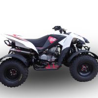 Pot echappement compatible avec Beeline Bestia 5.5 Supermoto -Offroad 2011-2021, Deeptone Atv, Homologué et légal, système d'échappement complet, avec db killer amovible 