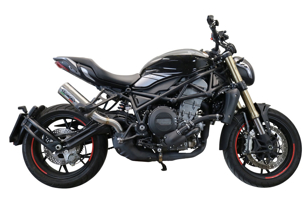 Pot echappement compatible avec Benelli 752 S 2019-2021, M3 Inox , Échappement légal, homologué,silencieux avec db killer amovible et tuyau de liaison spécifique 