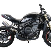 Pot echappement compatible avec Benelli 752 S 2019-2021, M3 Inox , Échappement légal, homologué,silencieux avec db killer amovible et tuyau de liaison spécifique 