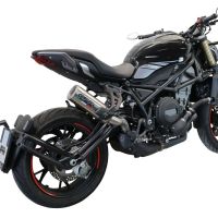 Pot echappement compatible avec Benelli 752 S 2019-2021, M3 Inox , Échappement légal, homologué,silencieux avec db killer amovible et tuyau de liaison spécifique 