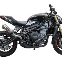 Pot echappement compatible avec Benelli 752 S 2022-2024, Powercone Evo, Échappement légal, homologué,silencieux avec db killer amovible et tuyau de liaison spécifique 