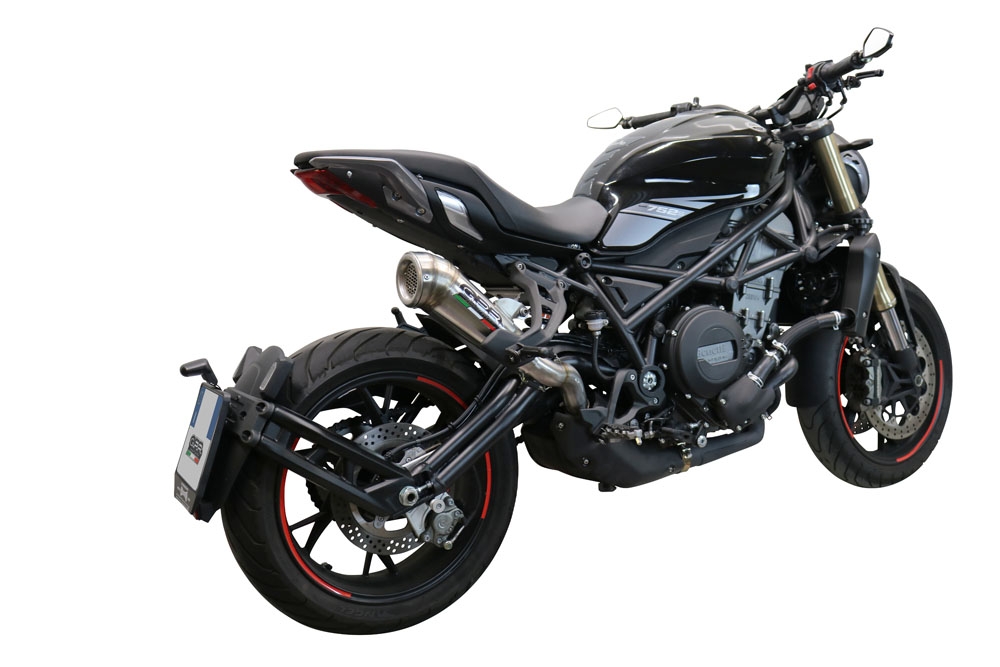 Pot echappement compatible avec Benelli 752 S 2022-2024, Powercone Evo, Échappement légal, homologué,silencieux avec db killer amovible et tuyau de liaison spécifique 