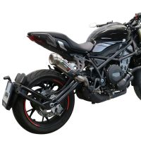 Pot echappement compatible avec Benelli 752 S 2022-2024, Powercone Evo, Échappement légal, homologué,silencieux avec db killer amovible et tuyau de liaison spécifique 