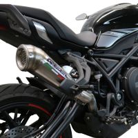 Pot echappement compatible avec Benelli 752 S 2022-2024, Powercone Evo, Échappement légal, homologué,silencieux avec db killer amovible et tuyau de liaison spécifique 