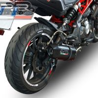 Pot echappement compatible avec Benelli Bn 302 S 2017-2024, Furore Evo4 Nero, Échappement légal, homologué,silencieux avec db killer amovible et tuyau de liaison spécifique 