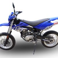 Pot echappement compatible avec Beta RR 125 Enduro Ac 4t 2005-2009, Deeptone Inox, Échappement légal, homologué,silencieux avec db killer amovible et tuyau de liaison spécifique 