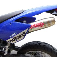 Pot echappement compatible avec Beta RR 125 Enduro Ac 4t 2005-2009, Deeptone Inox, Échappement légal, homologué,silencieux avec db killer amovible et tuyau de liaison spécifique 